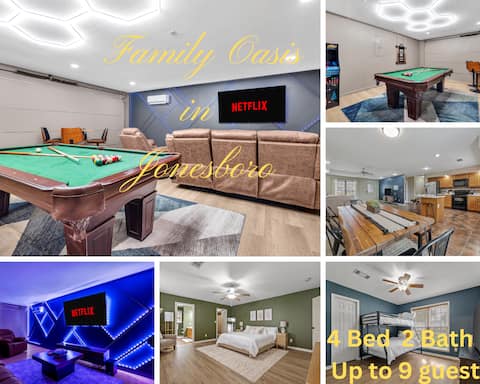 Family Oasis - Game Room, Movie Theatre, Fast WiFi