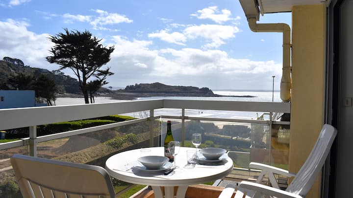 Appartement Balcon Vue Mer Bord De Plage En Couple - Trébeurden