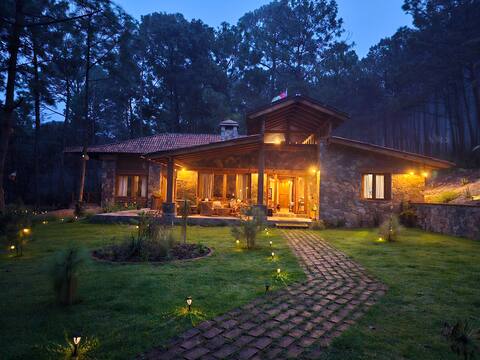 A nice house in the mountains of the forest