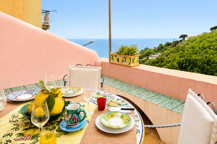 Côte Amalfitaine Vue Mer Jardin Parking - Salerno