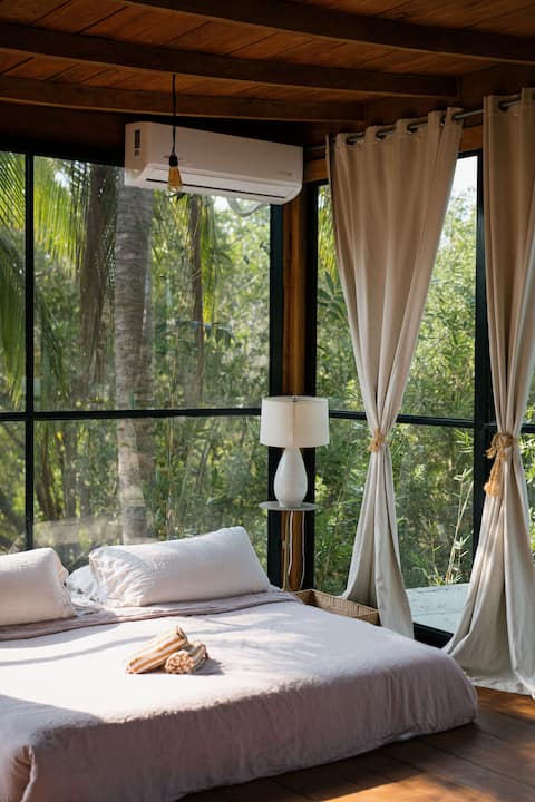 Private Treehouse · Sauna + Ice Bath · Near Surf