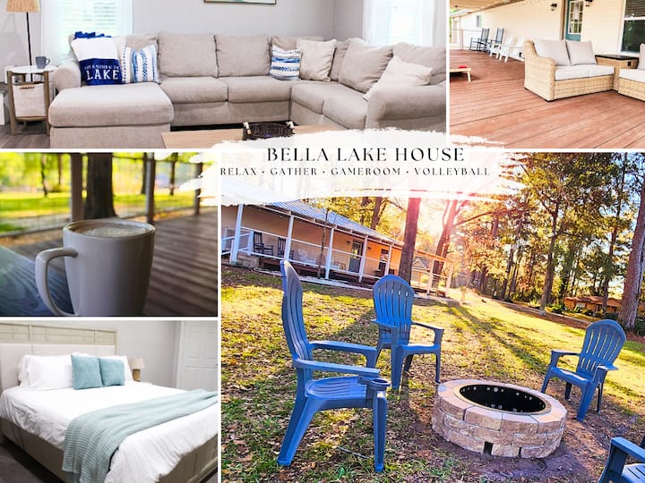 Lake Conroe Retreat | Private Volleyball | Games - Conroe, TX