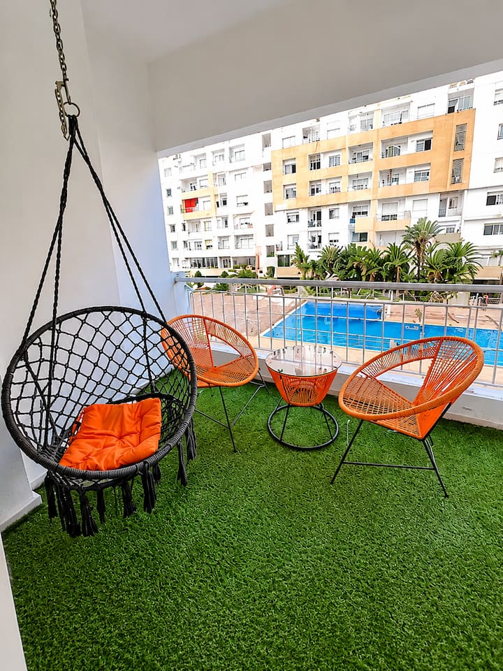 Appart Lumineux Avec Piscine  Islane  , - Agadir