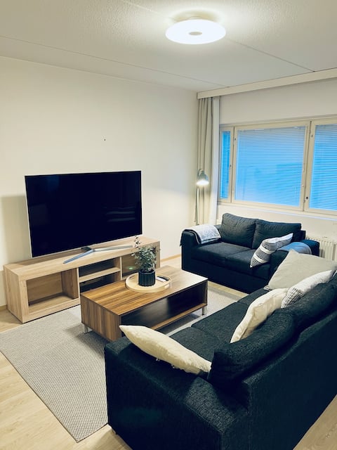 Successful Airbnb property: Premium two-room apartment in the center: Sauna & Balcony in Tammela B