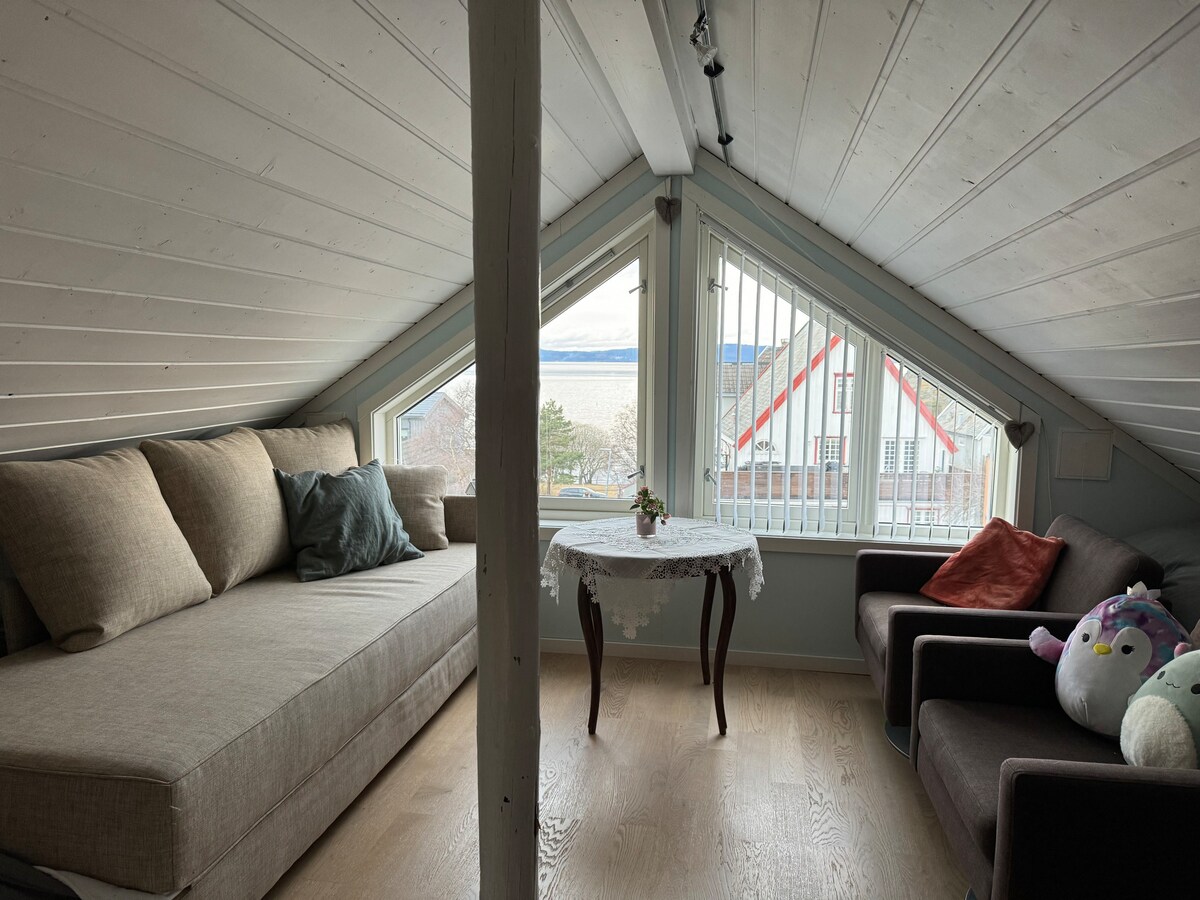 לופט עליון עם ספה נפתחת זוגית