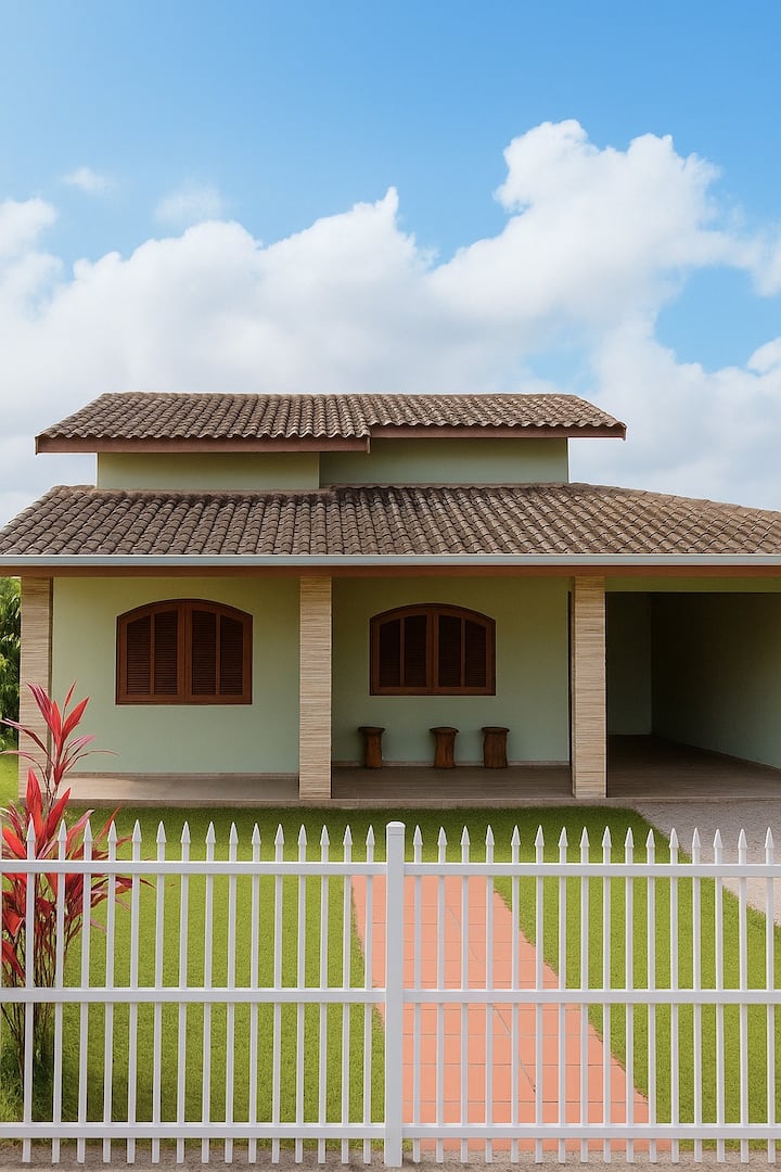 Casa De Verão 4 Quartos Com Piscina Próximo Ao Mar - Itapoá