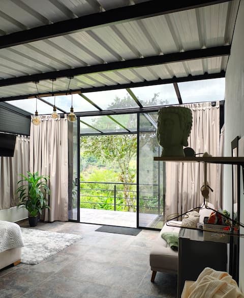 Successful Airbnb property: Mirador del Ángel Daniel Country cabin in La Vega