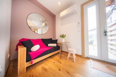 Successful Airbnb property: 2 rooms flat with terrace. City center in Savoy