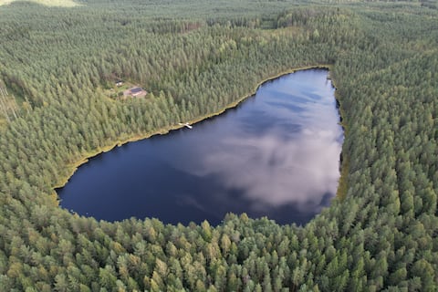Secluded cabin in Taavetti