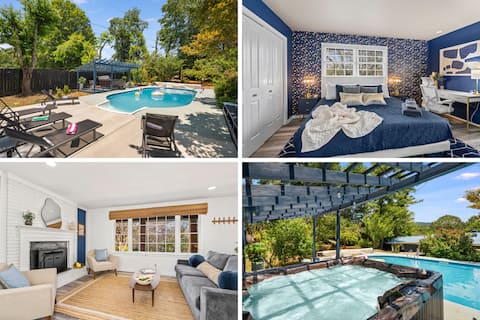 Firepit, HotTub, Fenced 4 Pets, Grill, Billiards