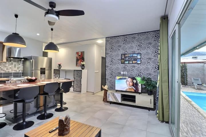 Fare Ariihau - Centre Ville - Piscine Privée - Polynésie française
