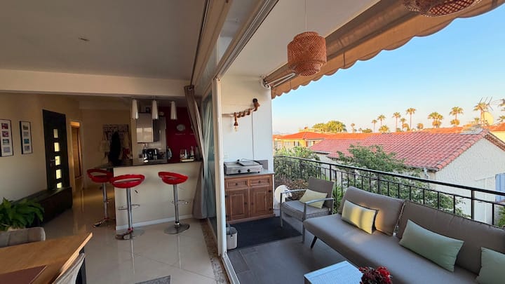 A 200 M De La Plage, Grand Appart 6 Pers/3ch/2sdb - Cagnes-sur-Mer