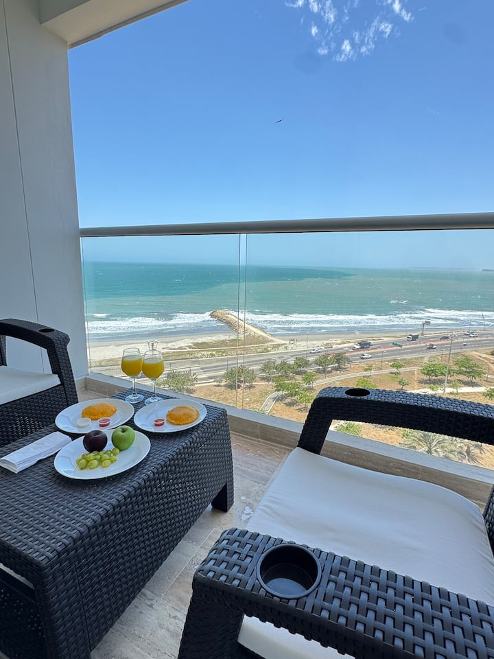 Aparta Suite With Sea And Marsh View In Cartagena - Cartagena