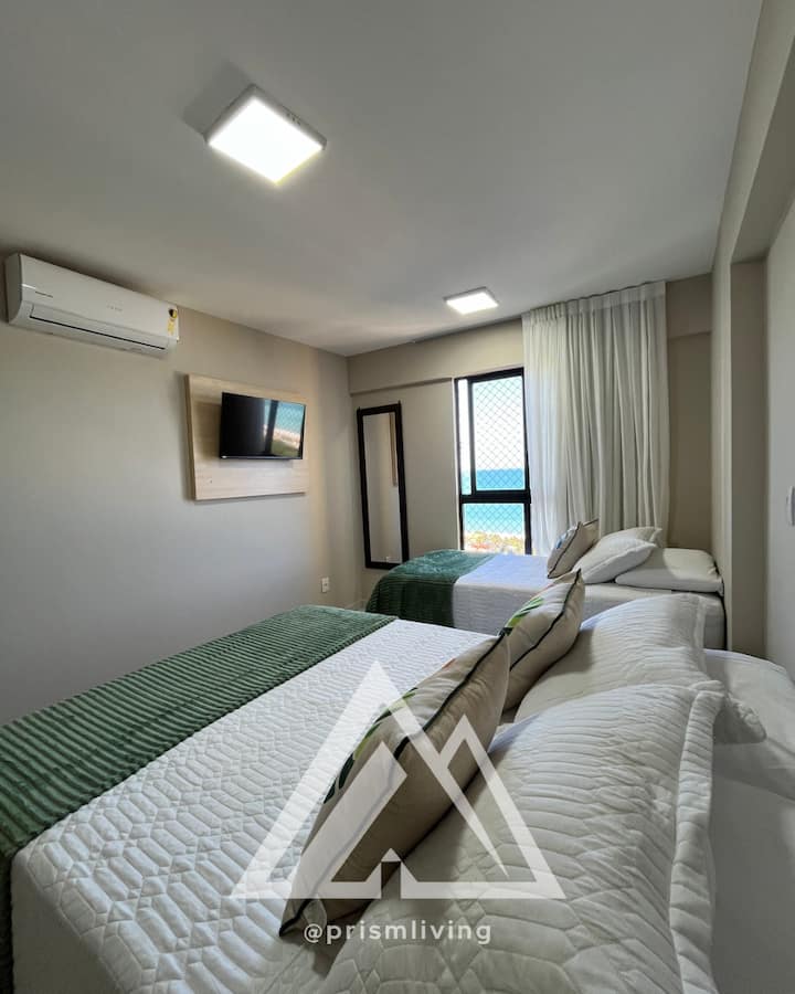 Paradise Flat | Refúgio Incrível C/ 2q & Vista Mar - Natal