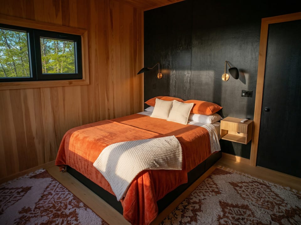 An architect's cabin facing the White Mountains, Norway, Maine, United States, photo 9 of 10