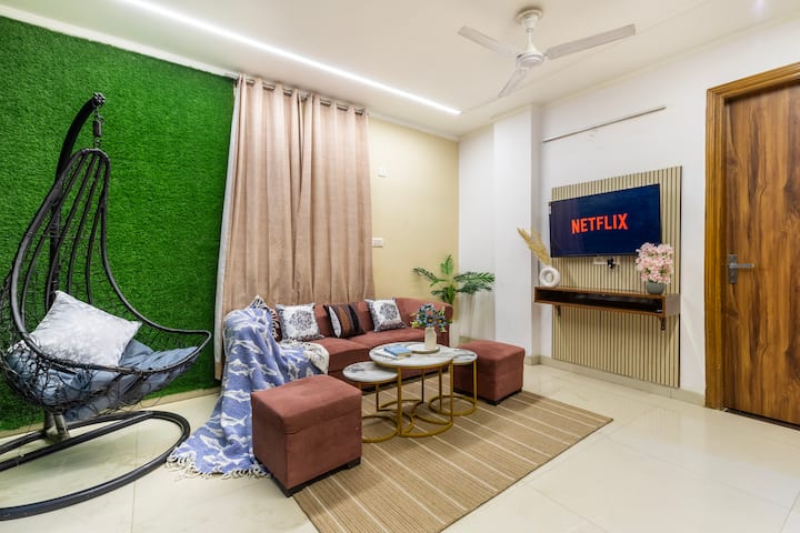 Quiet 2-bed Near Igi Airport & Metro|work-friendly - New Delhi
