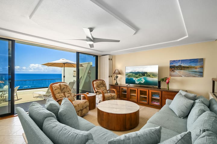 End unit condo with ocean views!