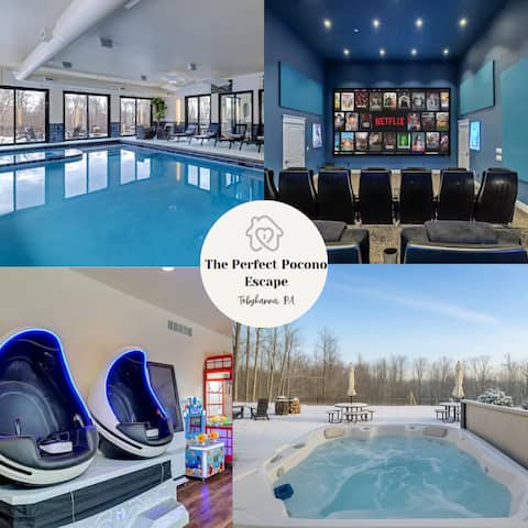 Indoor Pool/Arcade/Theater/HotTub/Pickleball/Trail