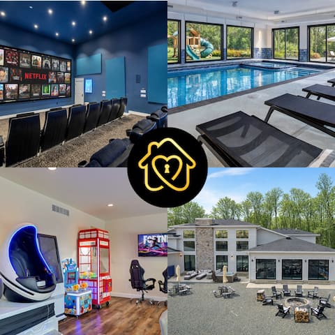 Luxury/ Indoor Pool/Arcade/Theater/HotTub/Trail