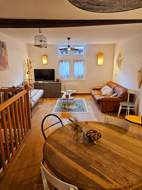 Successful Airbnb property: Triplex, private indoor terrace, right in the center in Troyes