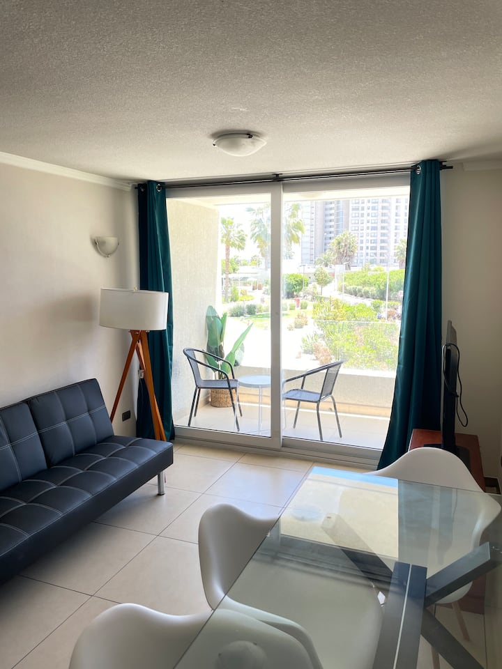 A Pasos De La Playa Y Casino – Depto Con Piscina - La Serena