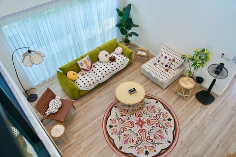 Azure Dream Pool Villa/Relaxing & Private for Parents & Children/Conveniently Near Central Festival