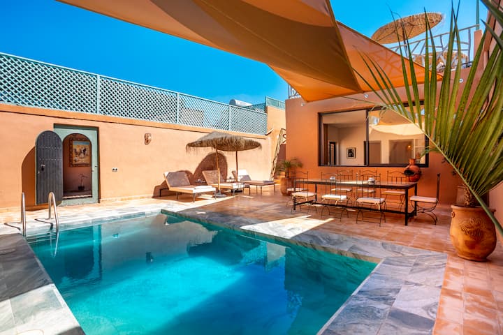 Villa "Lila" 4rooms-8pers Exclusive-heated Pool - Marrakech