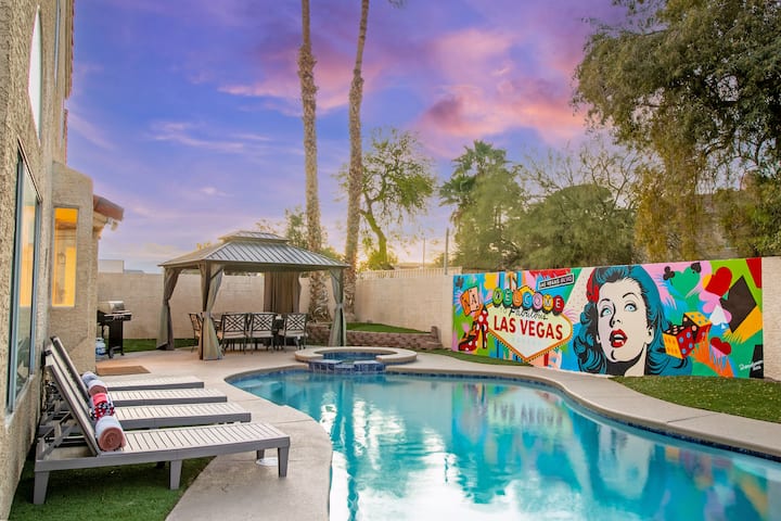 Sincity Getaway! Pool, Spa, Game Room, And More! - North Las Vegas, NV