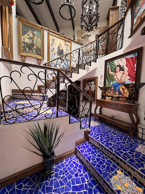 Successful Airbnb property: BEACH VIEWS+Local ART & Mex MoSaiC-home int Design in Playas De Rosarito