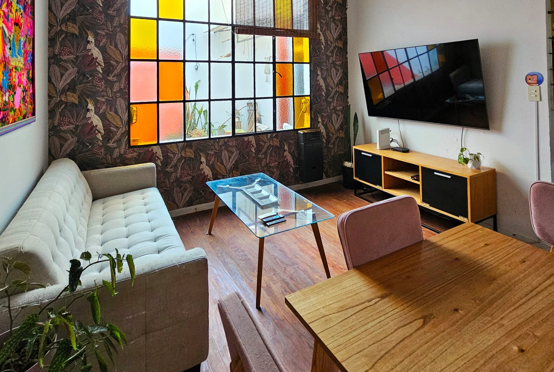 Furnished two-bedroom house in Villa del Parque