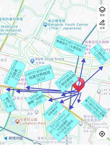 曼谷市中心私密四卧别墅 步行至牛仔街五分钟 gallery image 2