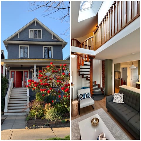 Central Quiet & Safe|Free Parking|Vaulted Ceilings