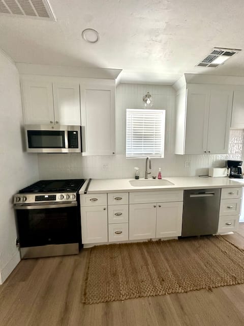 Newly renovated yellow house