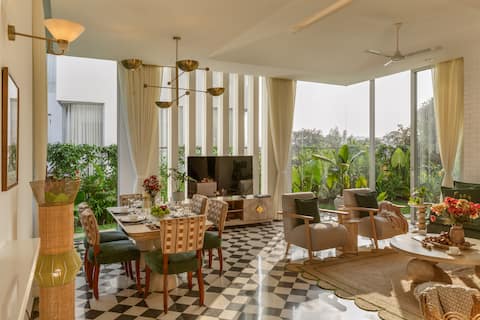 3bed villa W/private pool, 5 mins to Anjuna beach