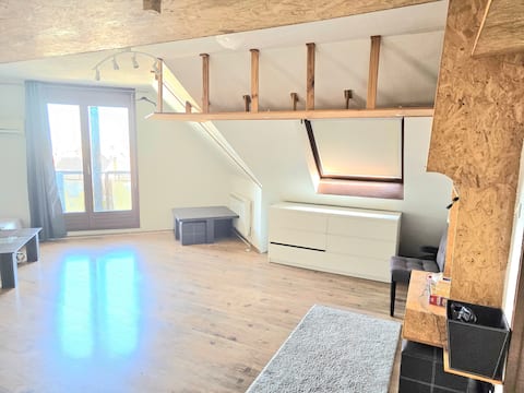 Airbnb performant: Design & Calm F2, comfort, city view. à Koenigshoffen