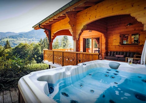Mountain views and spa
