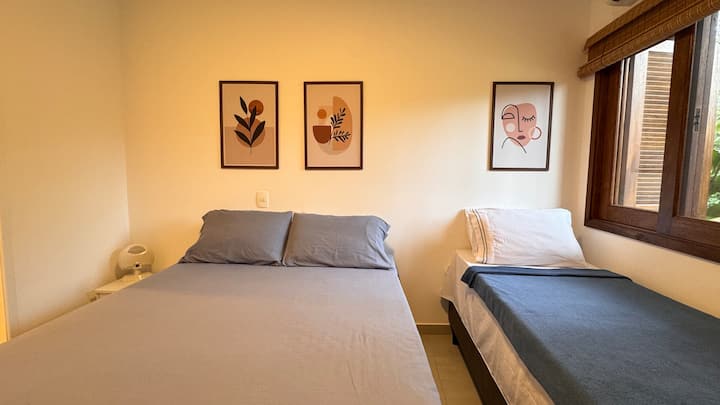 Apartman s 1 bračnim krevetom i 1 krevetom za jednu osobu