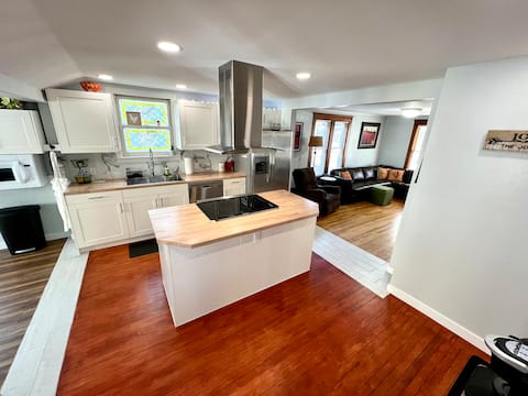 Pet friendly home with fenced backyard.