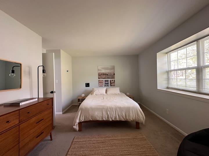 Comfortable, spacious bedroom with ample of closet and storage space.