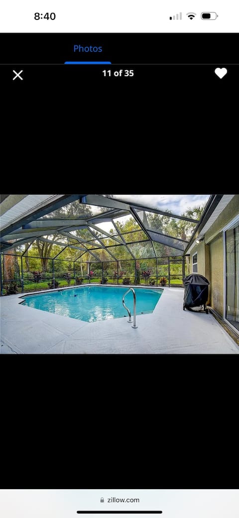 Secluded retreat w/ lg htd pool