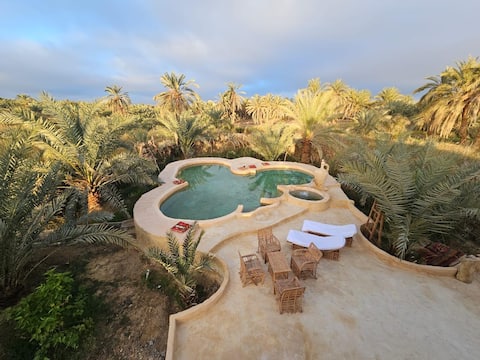 Paradise in palm forest with epic pool & fire pit