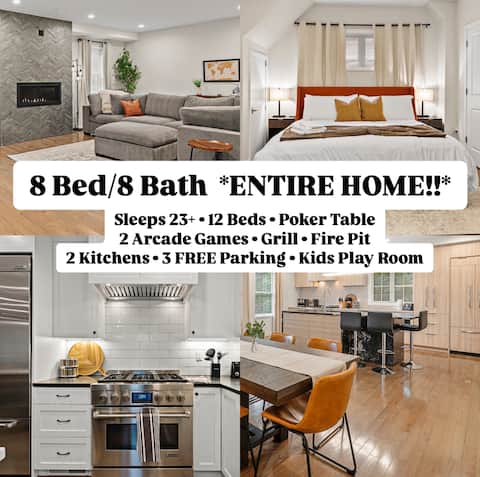 Luxury Group Stay 4500sf Boston MIT Harvard T Line