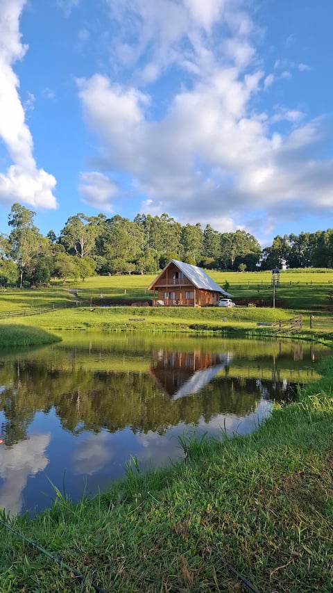 Refúgio do Lago Chalet. Cozy and romantic.