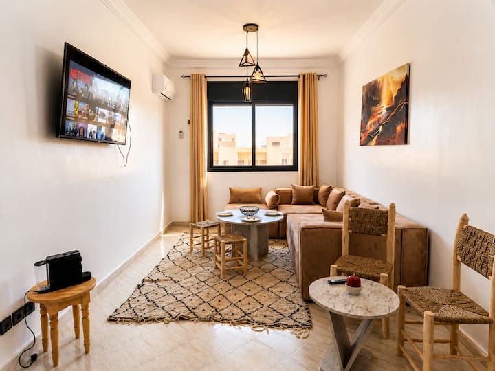 Beldi-chic à 5 Min De Guéliz, 2 Chambres, Parking - Marrakech