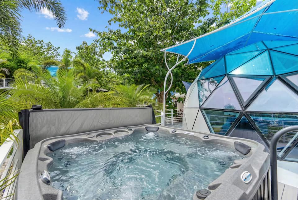 A glass geodome in the Costa Rican jungle, Potrero, Guanacaste, Costa Rica, photo 4 of 10