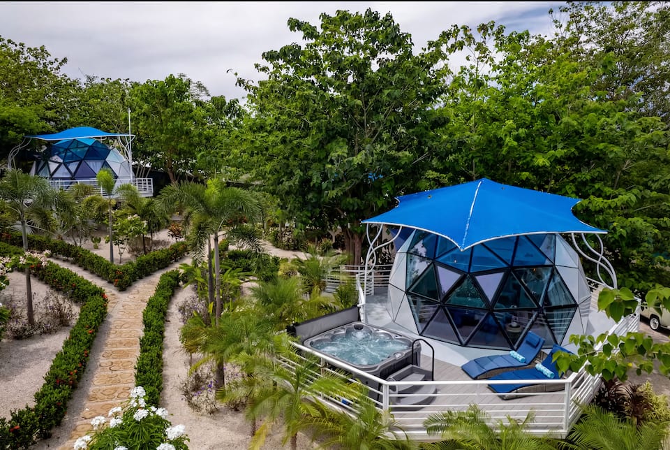 A glass geodome in the Costa Rican jungle, Potrero, Guanacaste, Costa Rica, photo 10 of 10