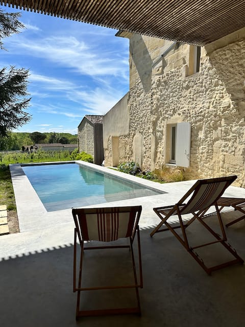 Architect's house | Heated pool | St. Emilion