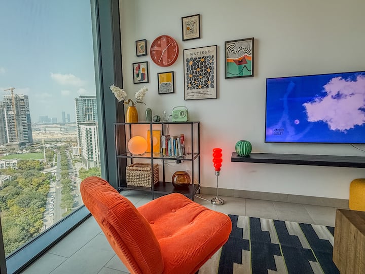2br | Burj Khalifa & Park Views | Sobha Waves - Dubai