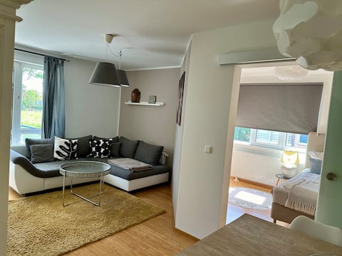 Beliebte Airbnb-Anzeige: Guest apartment Leipzig North in Wahren