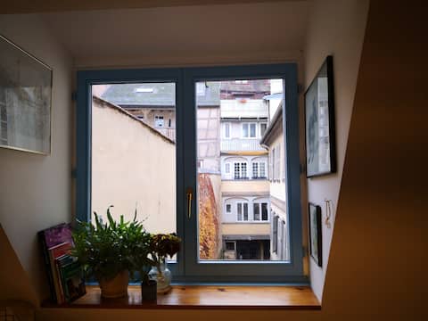 Annonce Airbnb populaire: Duplex apartment in the historic center à Tribunal Gare Porte De Schirmeck